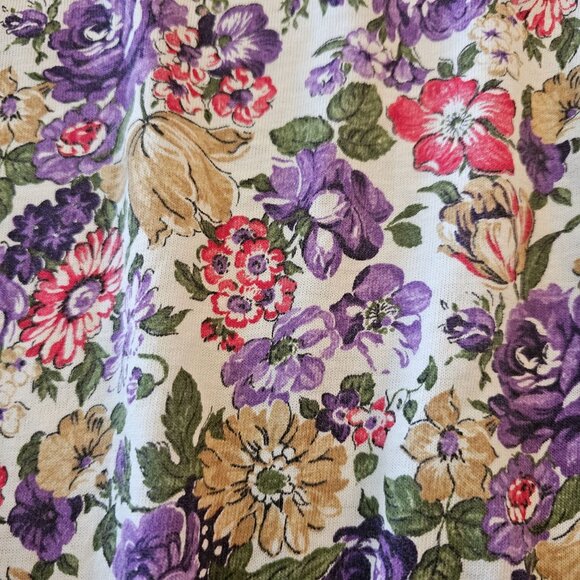 Cape Cod Sportswear Vintage 1980s Floral Print Womens Short Sleeves Top … - Picture 11 of 12